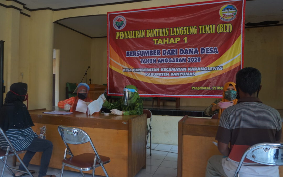 penyerahan blt desa pangebatan banyumas